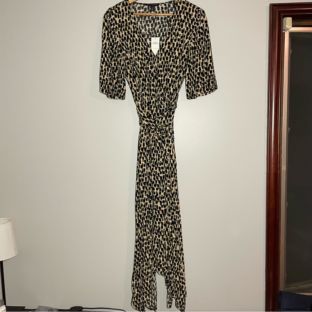 NWT Banana Republic Wrap Dress Short Sleeve Size 8 Tall
